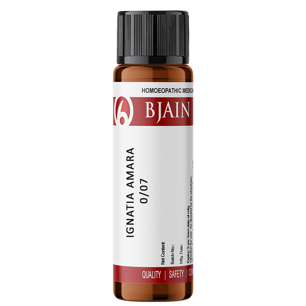 Bjain Ignatia Amara Globules 0/7 LM bottle of 6 gm Globules