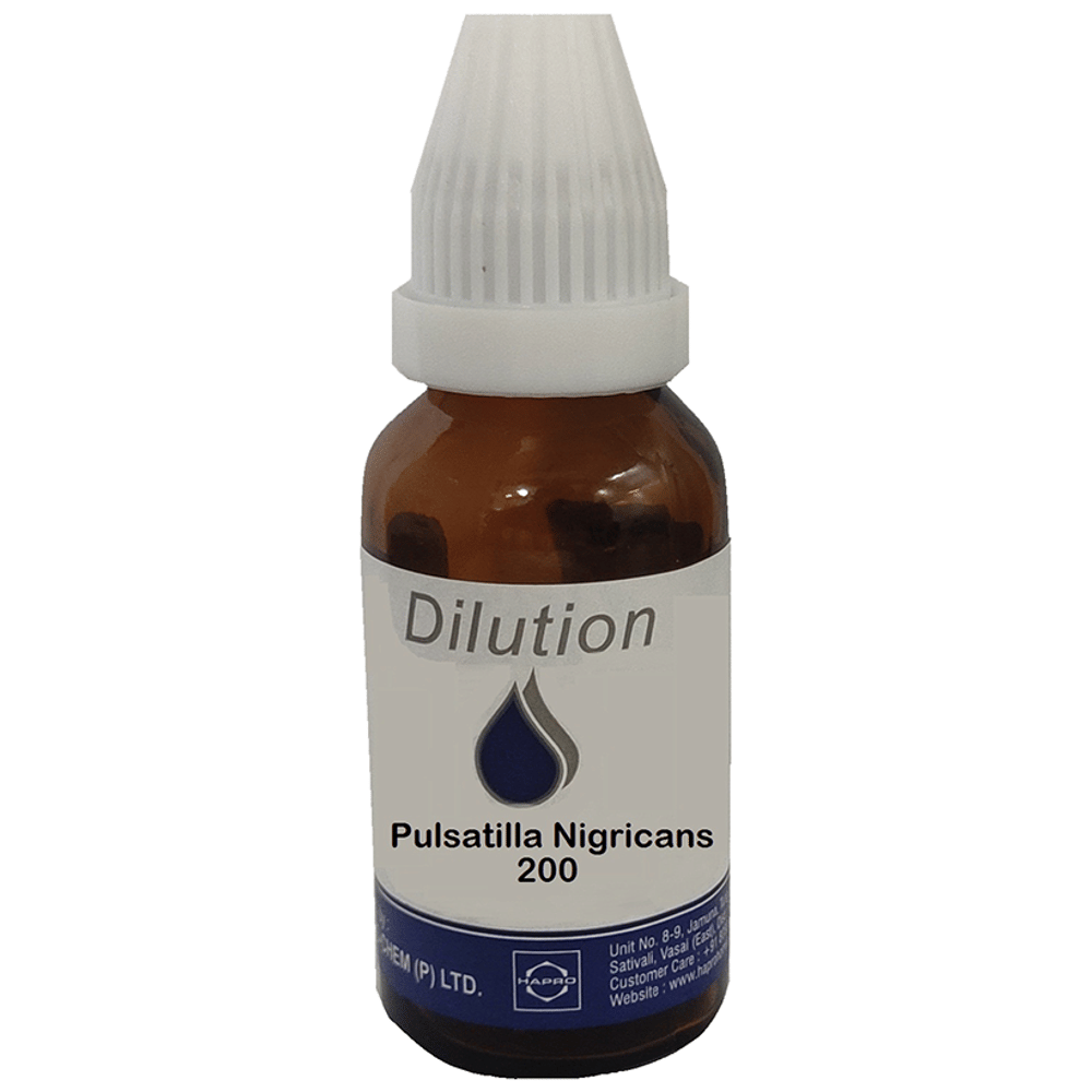 Hapro Pulsatilla Nigricans Dilution 200 bottle of 30 ml Dilution Hapro Pulsatilla Nigricans Dilution 200 bottle of 30 ml Dilution