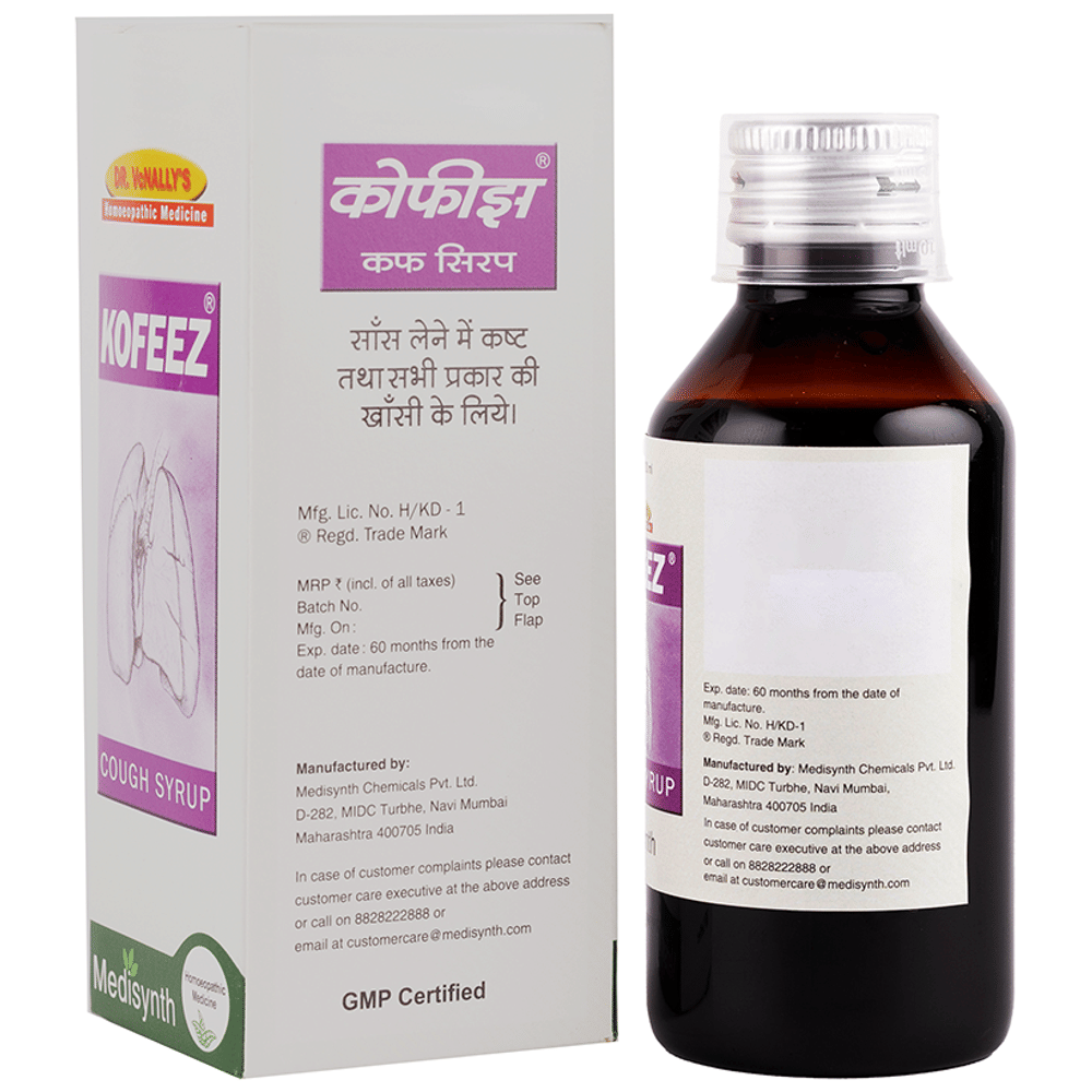 Medisynth Kofeez Cough Syrup bottle of 450 ml Syrup Medisynth Kofeez Cough Syrup bottle of 450 ml Syrup