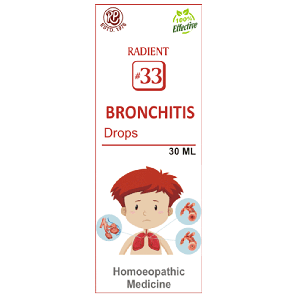 Radient #33 Bronchitis Drops bottle of 30 ml Oral Drops