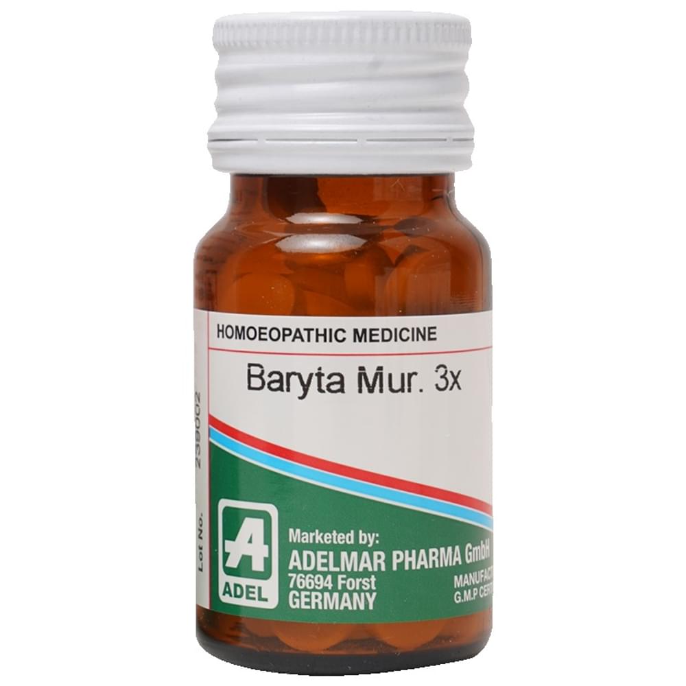 ADEL Baryta Mur. Trituration Tablet 3X bottle of 20 gm Trituration Tablet