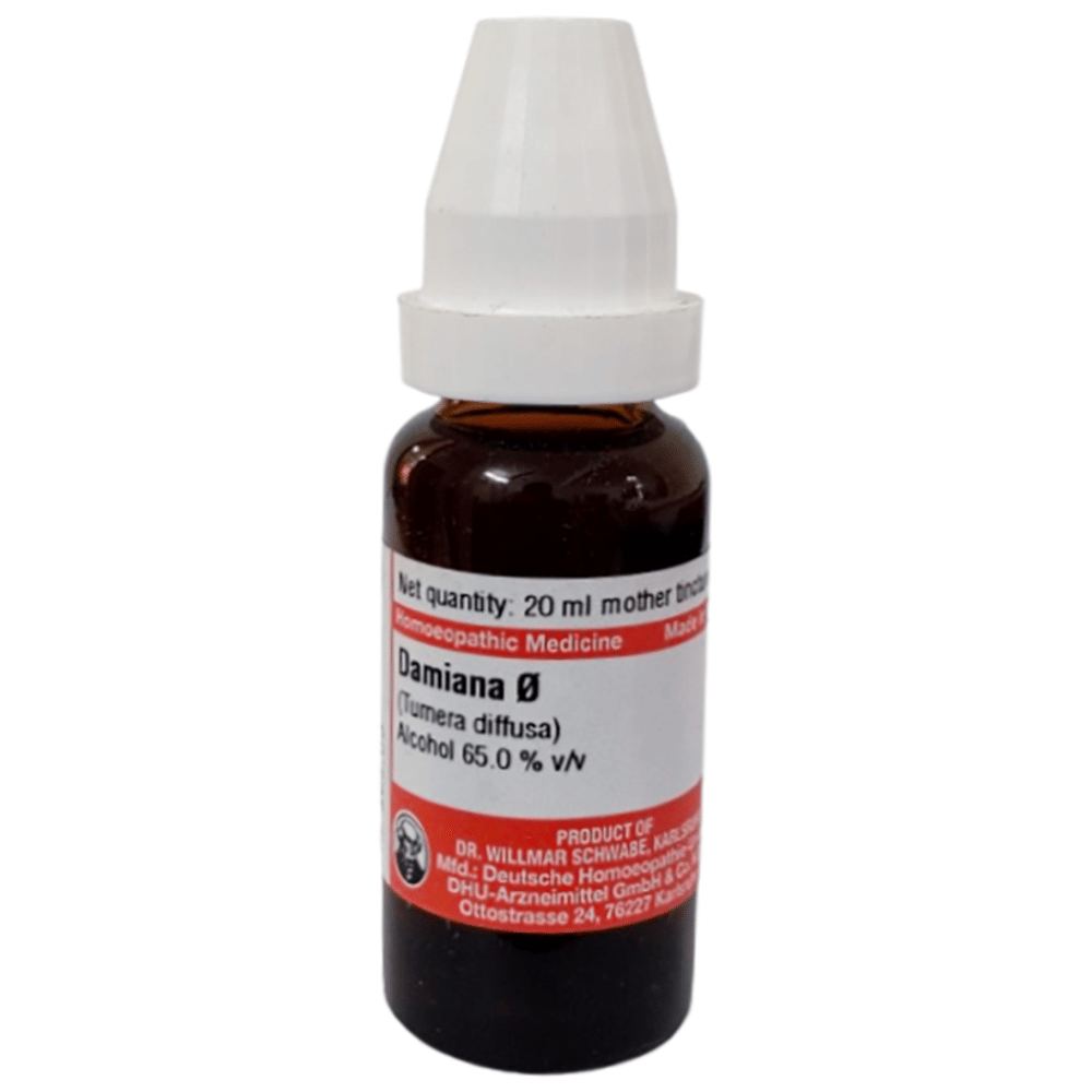 Dr Willmar Schwabe Germany Damiana Mother Tincture Q bottle of 20 ml Mother Tincture