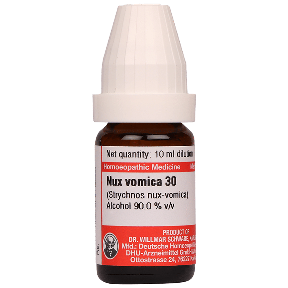 Dr Willmar Schwabe Germany Nux Vomica Dilution 30 bottle of 10 ml Dilution