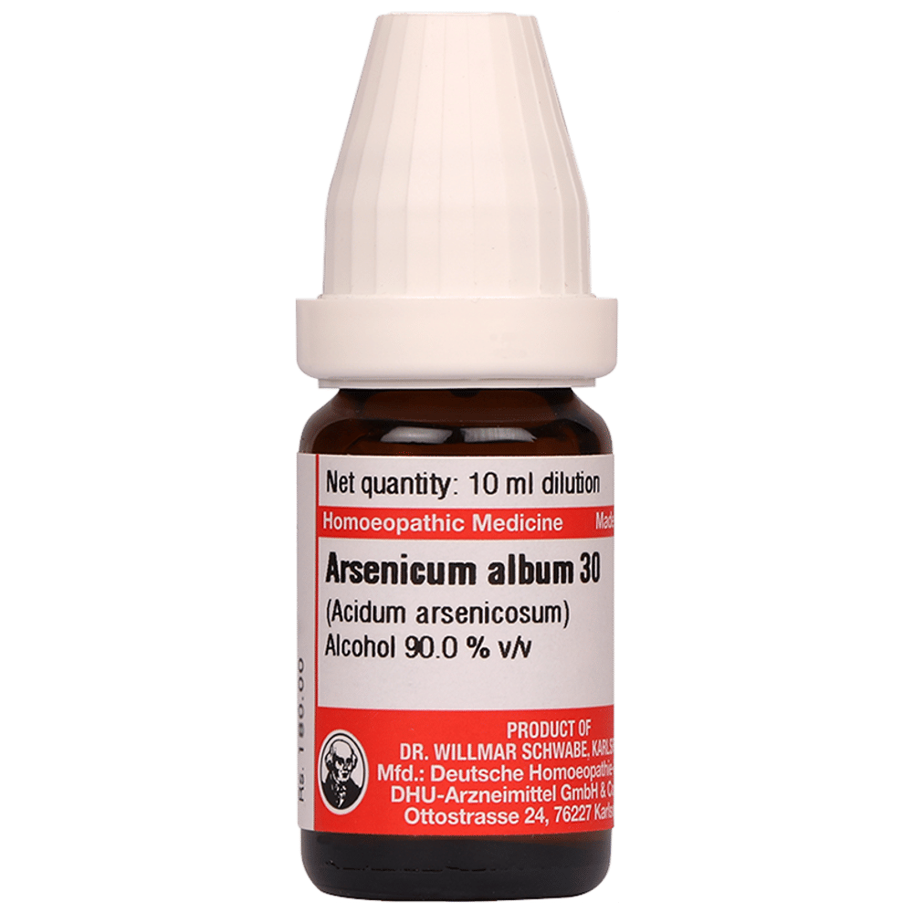 Dr Willmar Schwabe Germany Arsenicum Album Dilution 30 bottle of 10 ml Dilution