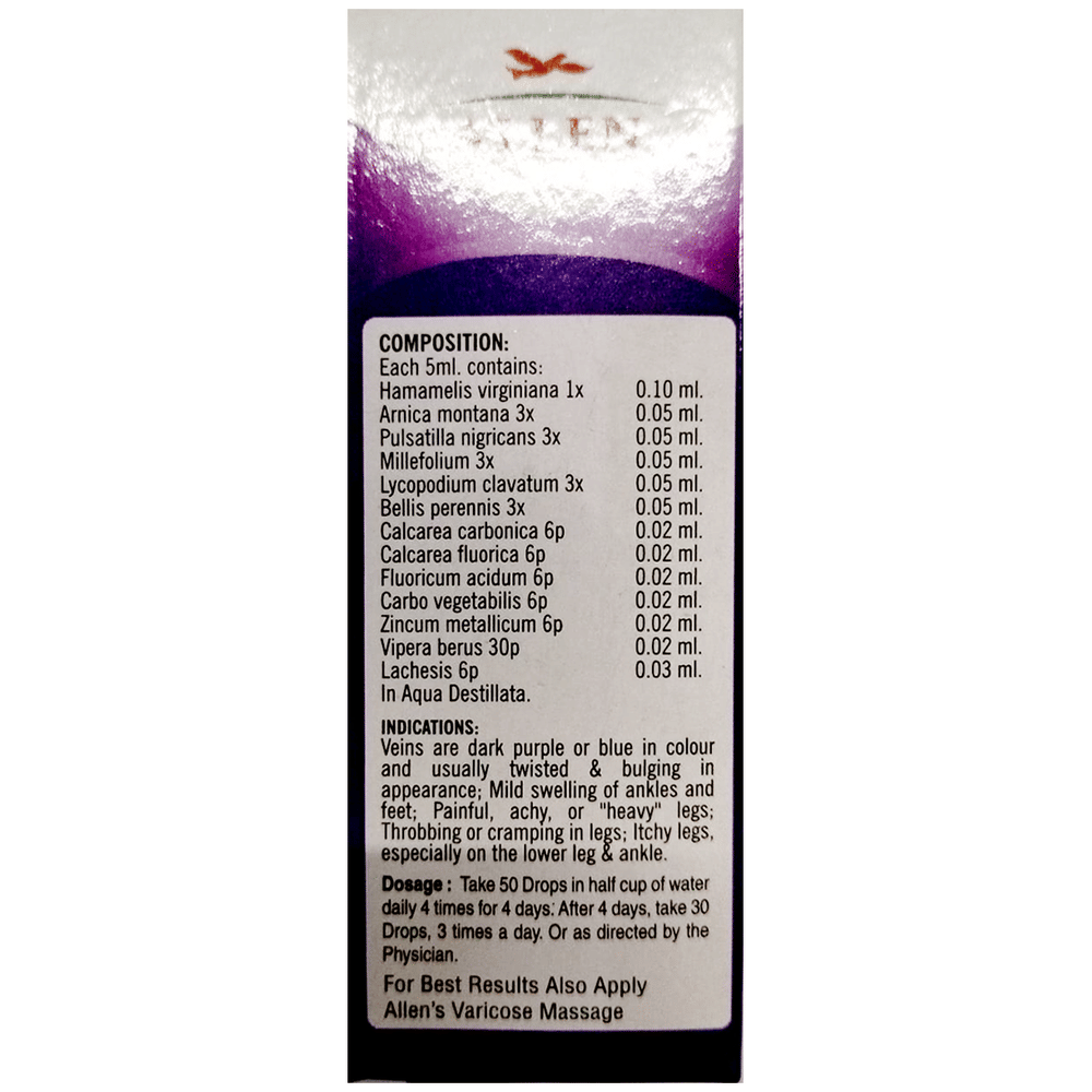 Allen Varicose Vein Drop bottle of 30 ml Drop Allen Varicose Vein Drop bottle of 30 ml Drop