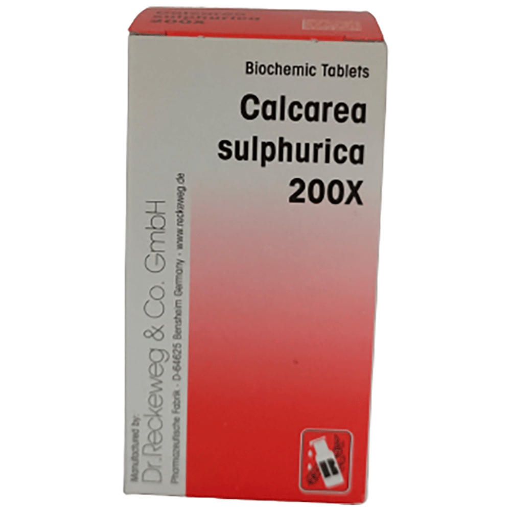 Dr. Reckeweg Calcarea Sulphurica Biochemic Tablet 200X bottle of 20 gm Biochemic Tablet