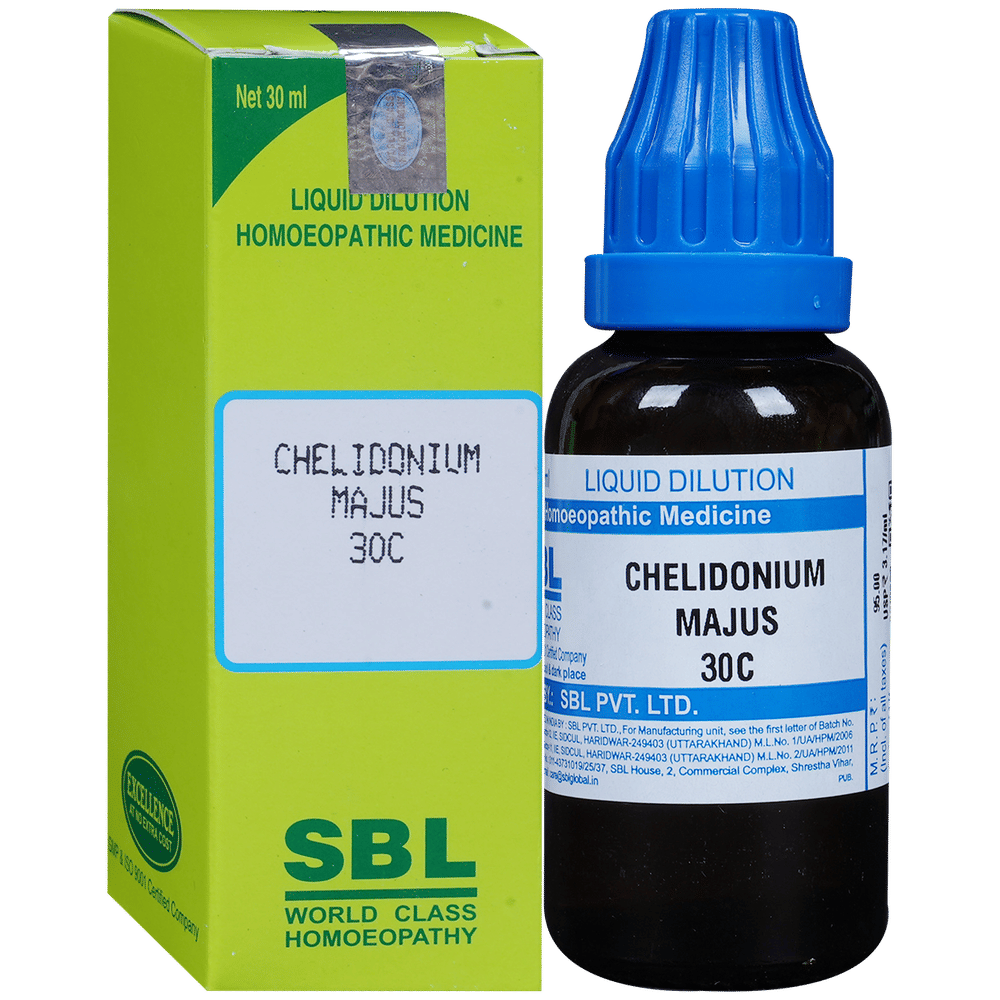 SBL Chelidonium Majus Dilution 30 CH bottle of 30 ml Dilution