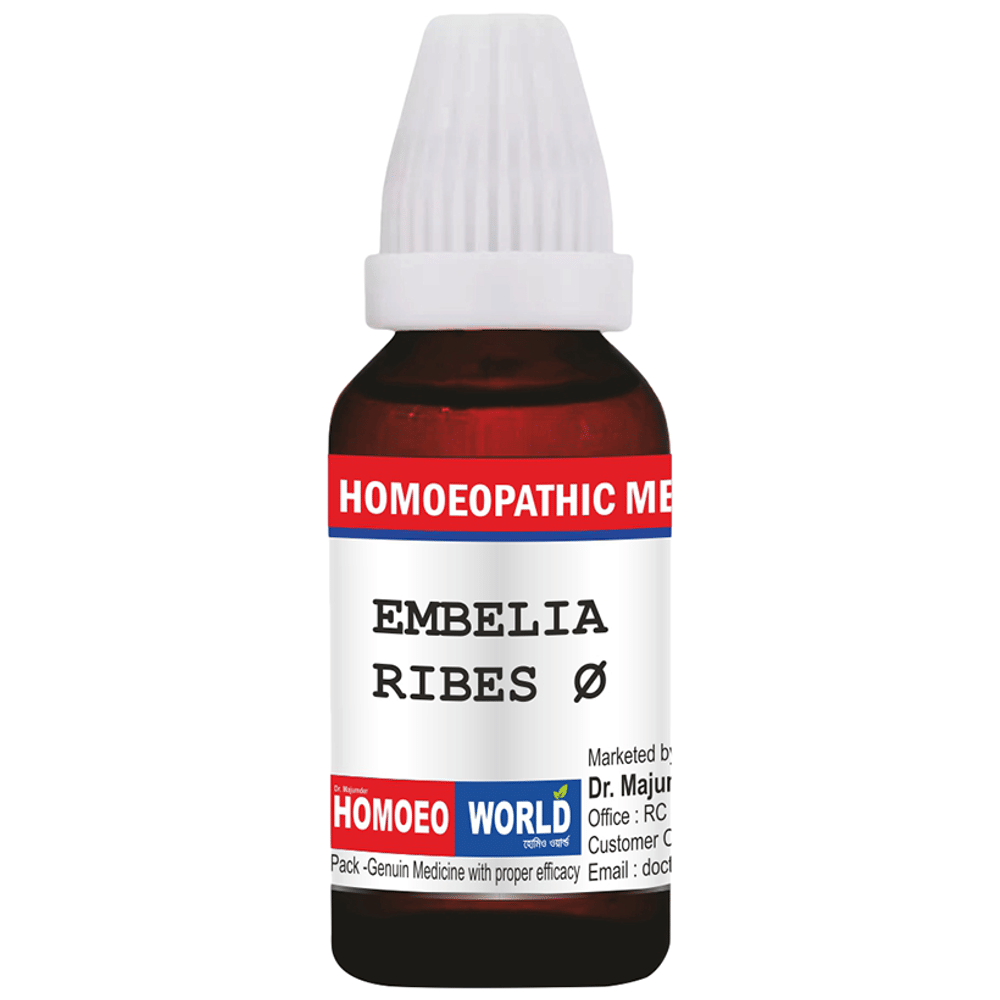 Dr. Majumder Homeo World Embelia Ribes Mother Tincture (30ml Each) Q combo pack of 2 bottles