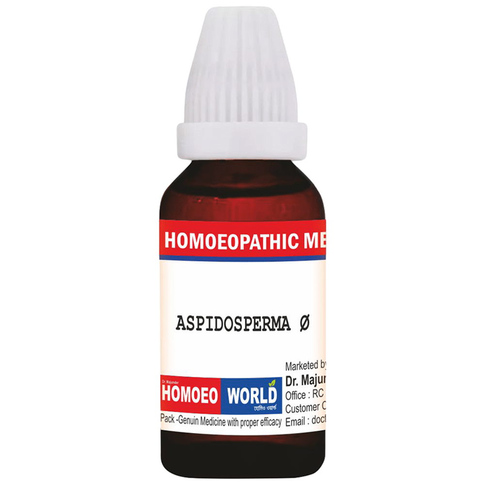 Dr. Majumder Homeo World Aspidosperma Q Mother Tincher(30ml Each) combo pack of 3 bottles