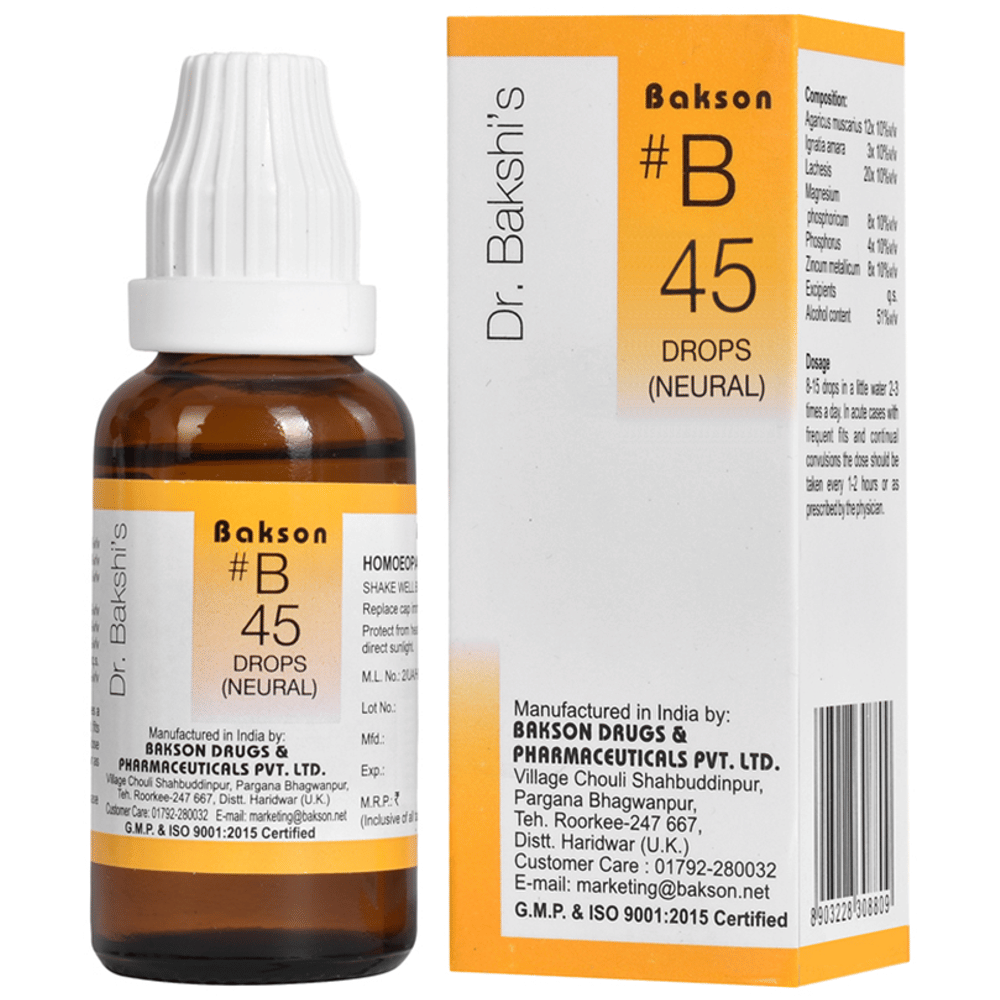 Bakson B45 Neural Drop bottle of 30 ml Drop
