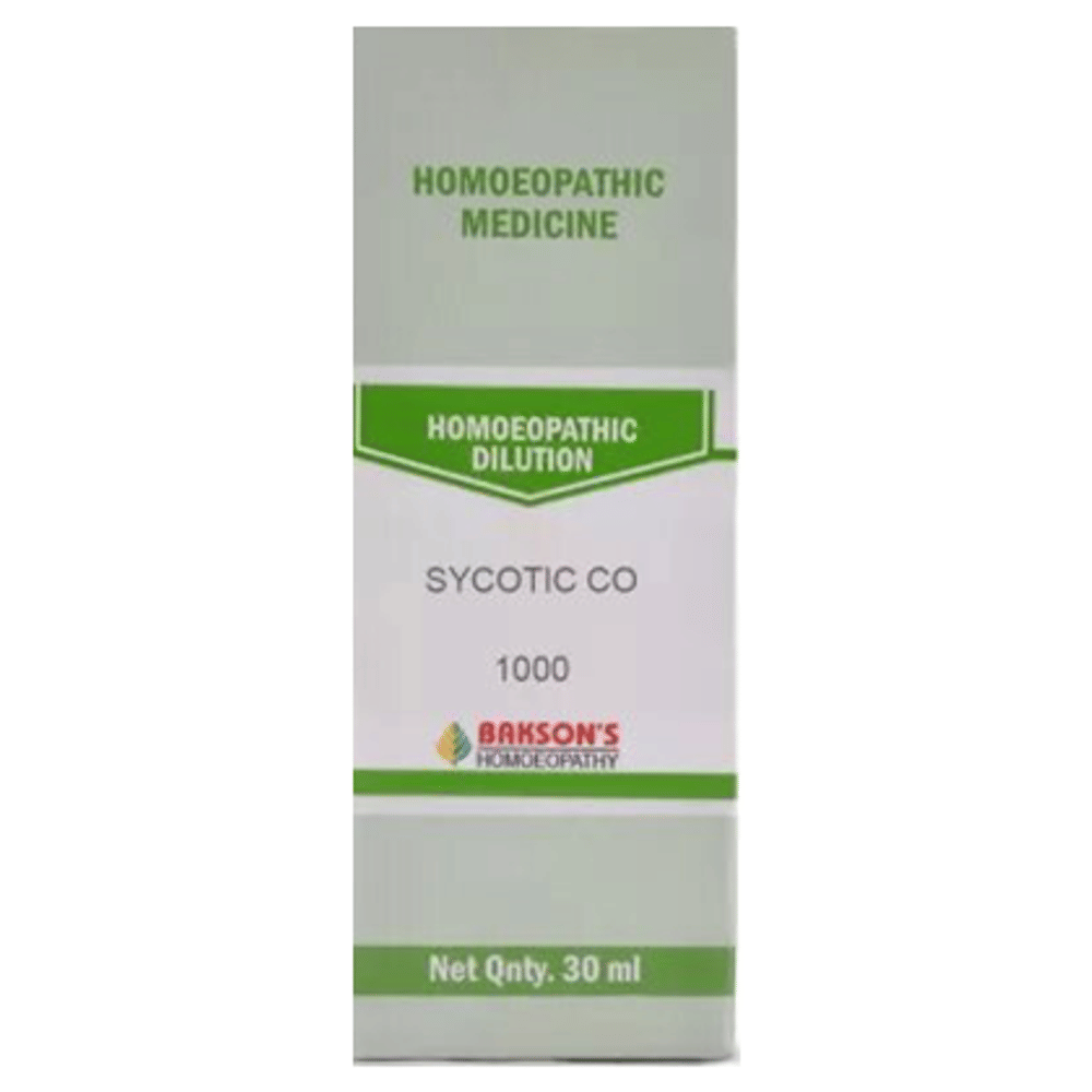 Bakson's Homeopathy Sycotic Co Dilution 1M bottle of 30 ml Dilution