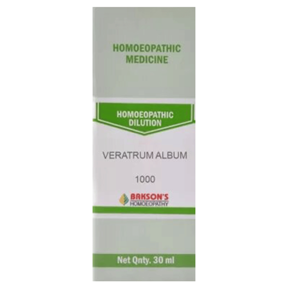 Bakson's Homeopathy Veratrum Album Dilution 1000 CH bottle of 30 ml Dilution