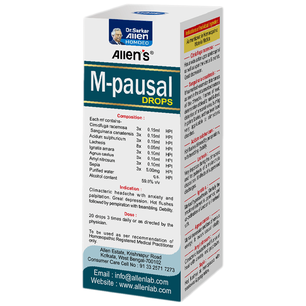 Allen's M-Pausal Drop (30ml Each) combo pack of 2 bottles Allen's M-Pausal Drop (30ml Each) combo pack of 2 bottles