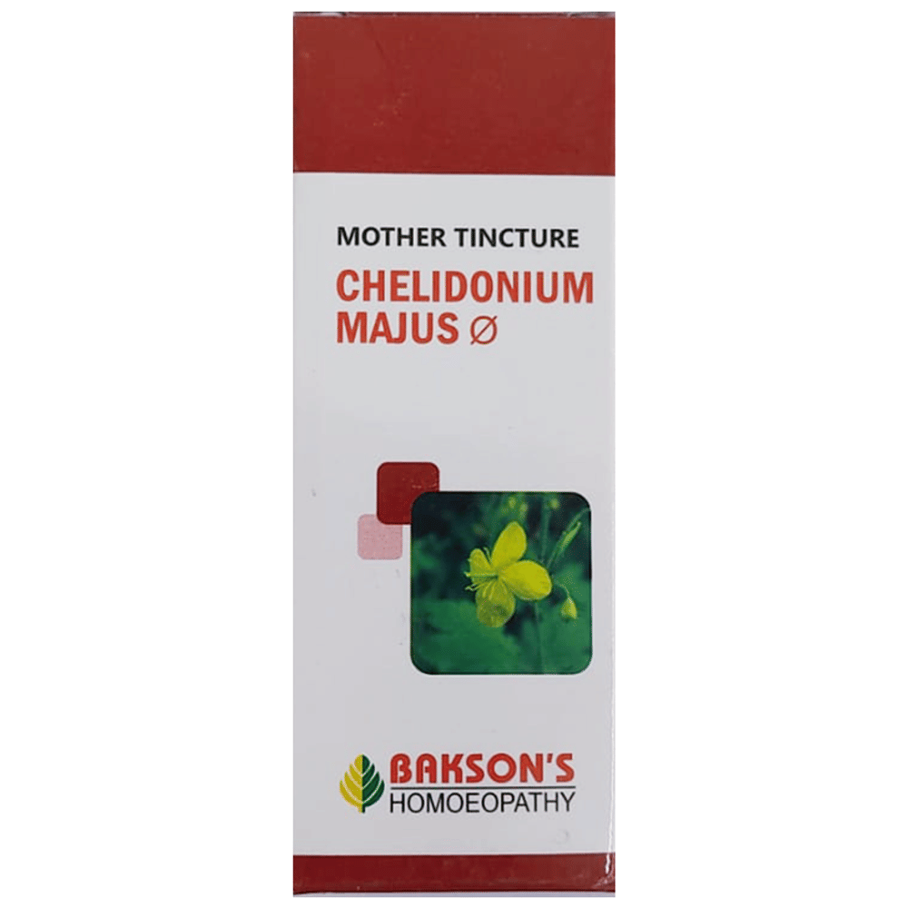 Bakson's Homeopathy Chelidonium Majus Mother Tincture Q bottle of 30 ml Mother Tincture