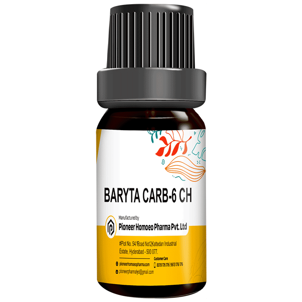 Pioneer Pharma Baryta Carb Globules Pellets Multidose Pills 6 CH bottle of 150 tablets