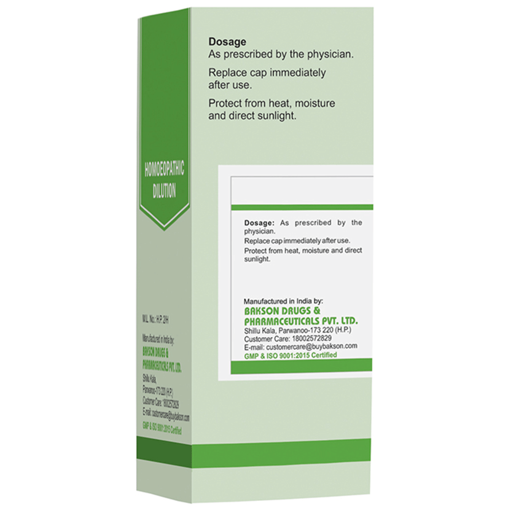 Bakson's Homeopathy Calcarea Sulphurica Dilution 1M bottle of 30 ml Dilution Bakson's Homeopathy Calcarea Sulphurica Dilution 1M bottle of 30 ml Dilution