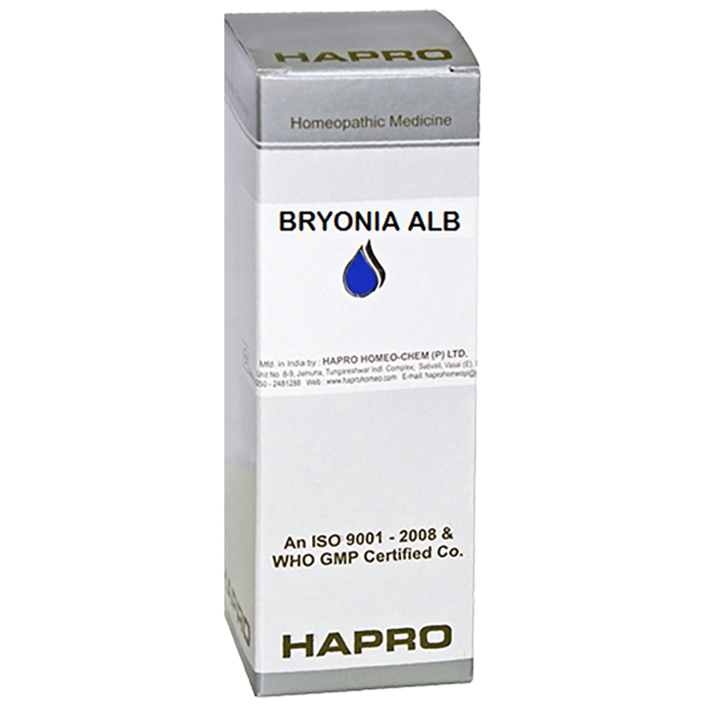 Hapro Bryonia Alb Dilution 10M bottle of 100 ml Dilution