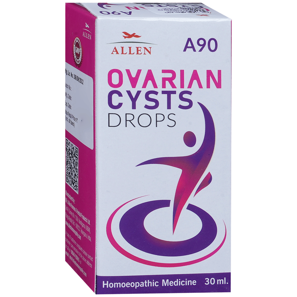Allen A90 Ovarian Cysts Drop bottle of 30 ml Drop