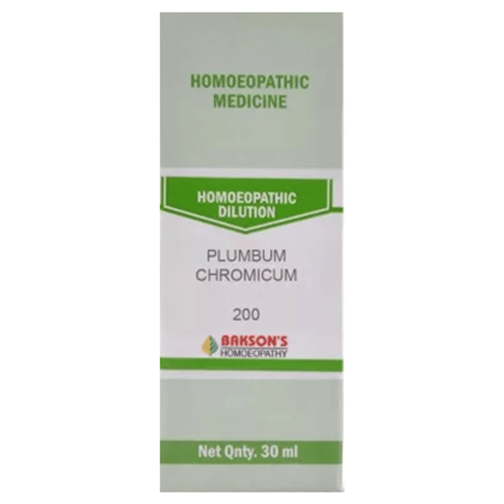 Bakson's Homeopathy Plumbum Chromicum Dilution 200 bottle of 30 ml Dilution