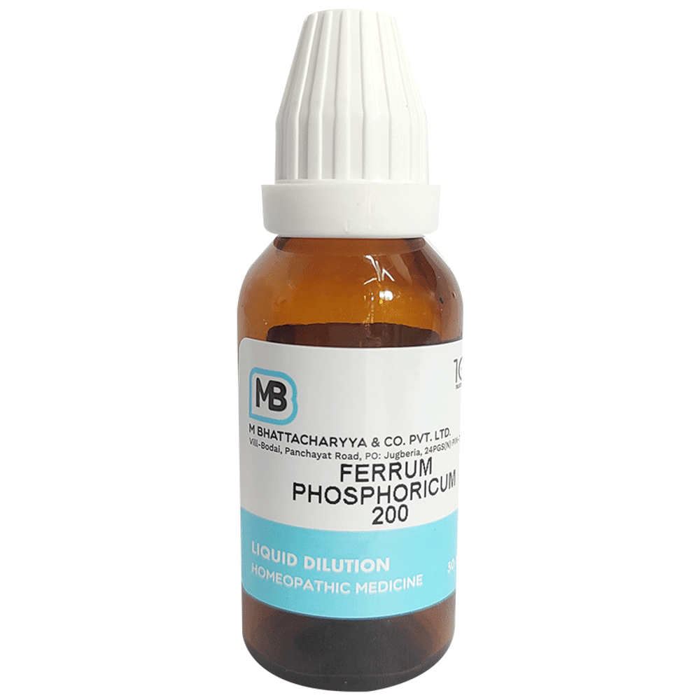 MB Ferrum Phoshoricum Dilution 200 bottle of 30 ml Dilution MB Ferrum Phoshoricum Dilution 200 bottle of 30 ml Dilution
