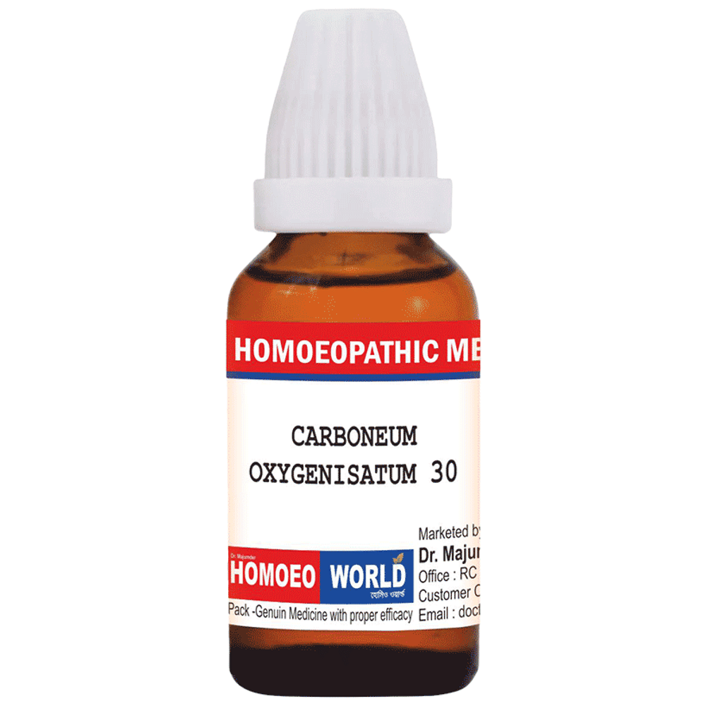 Dr. Majumder Homeo World Carboneum Oxygenisatum Dilution(30ml Each) 30 CH combo pack of 3 bottles