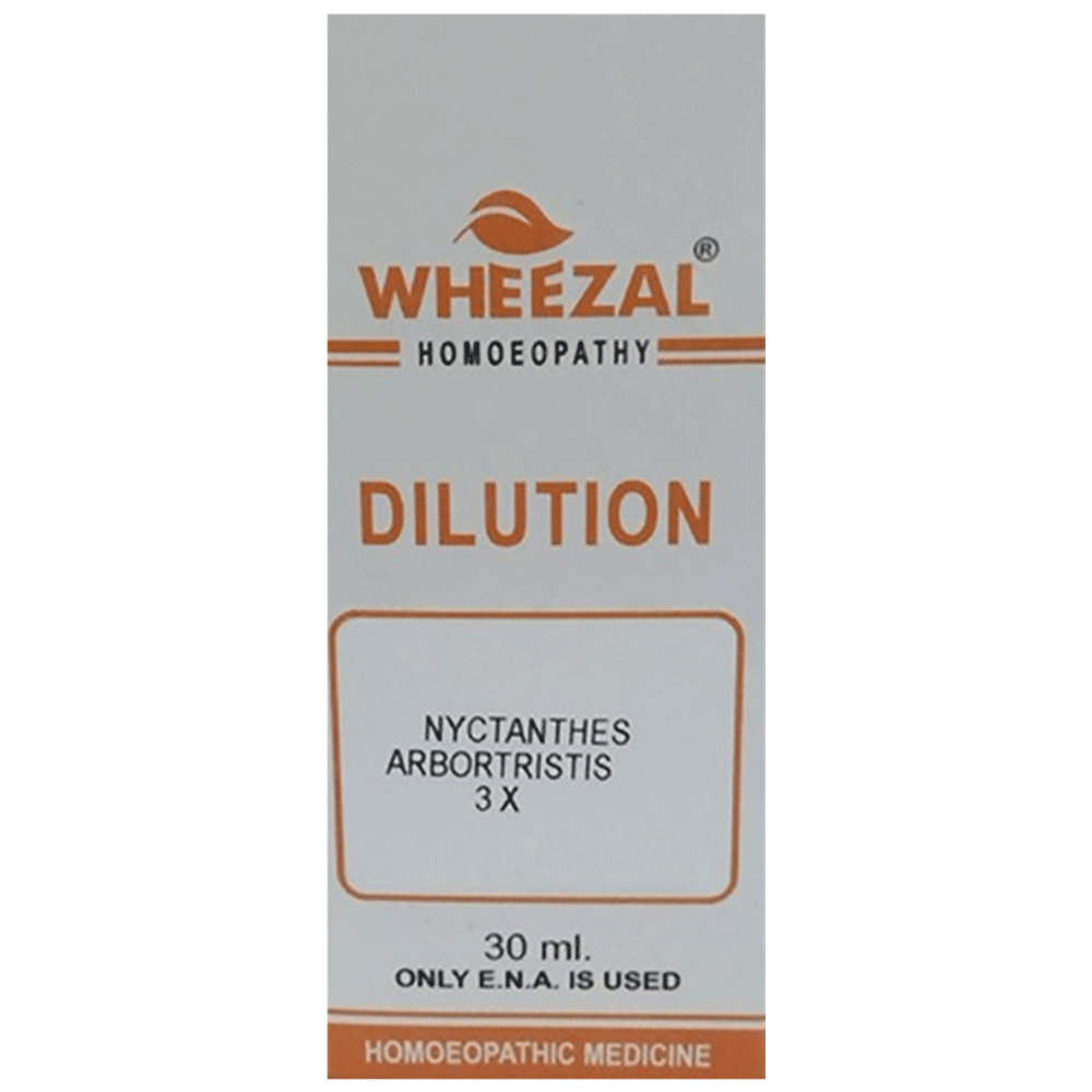 Wheezal Nyctanthes Dilution 3X bottle of 30 ml Dilution