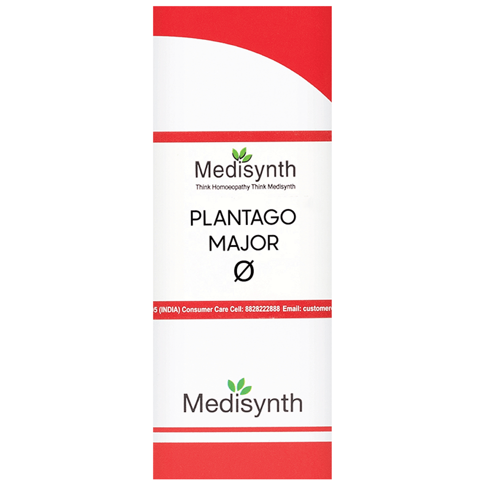 Medisynth Plantago Major Q bottle of 30 ml Mother Tincture