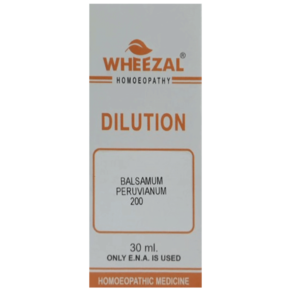 Wheezal Balsum Peru Dilution 200 bottle of 30 ml Dilution