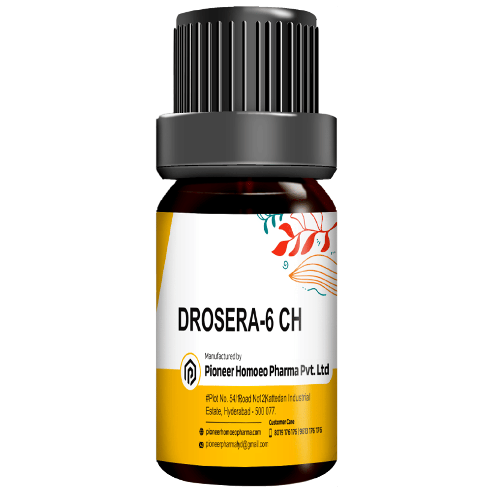 Pioneer Pharma Drosera Globules Pellets Multidose Pills 6 CH bottle of 150 tablets