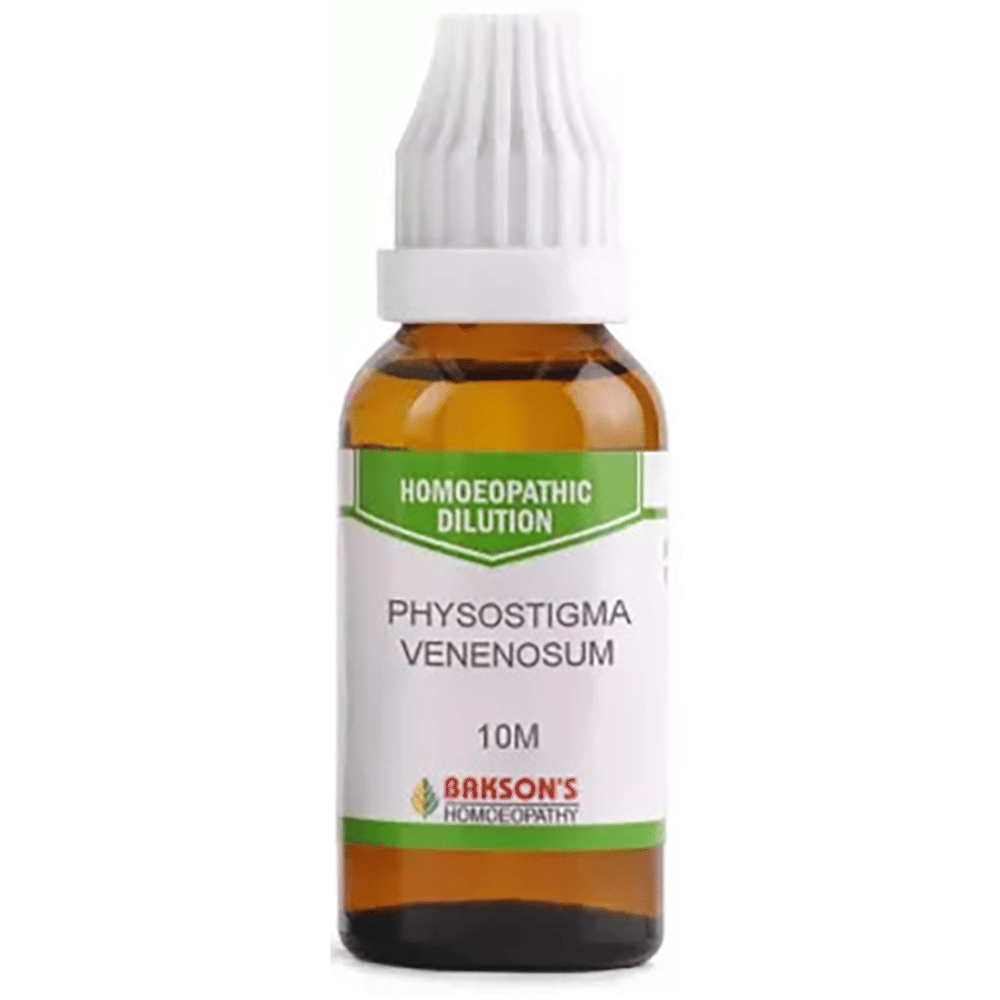 Bakson's Homeopathy Physostigma Venenosum Dilution 10M bottle of 30 ml Dilution Bakson's Homeopathy Physostigma Venenosum Dilution 10M bottle of 30 ml Dilution