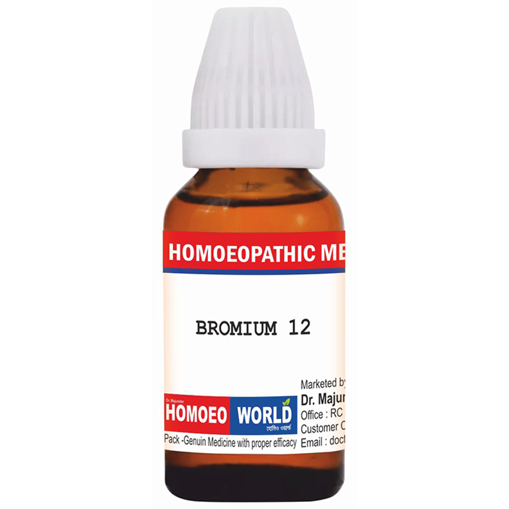 Dr. Majumder Homeo World Bromium Dilution (30 ml Each) 12 CH combo pack of 3 bottles
