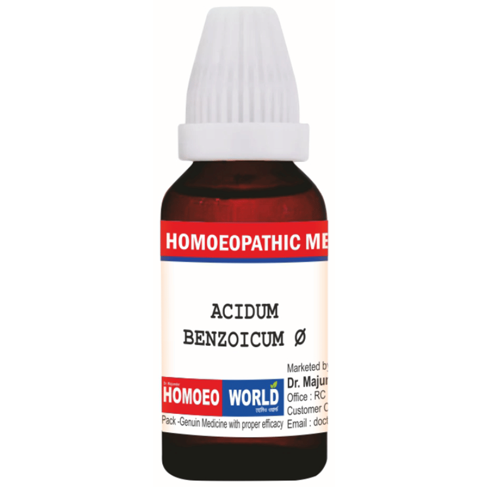 Dr. Majumder Homeo World Acidum Benzoicum Q Mother Tincture (30 ml Each) combo pack of 2 bottles