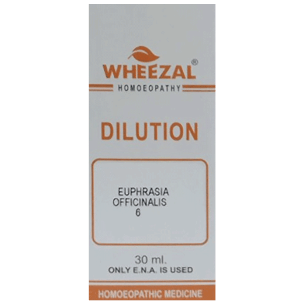 Wheezal Euphrasia Officinalis Dilution 6 bottle of 30 ml Dilution