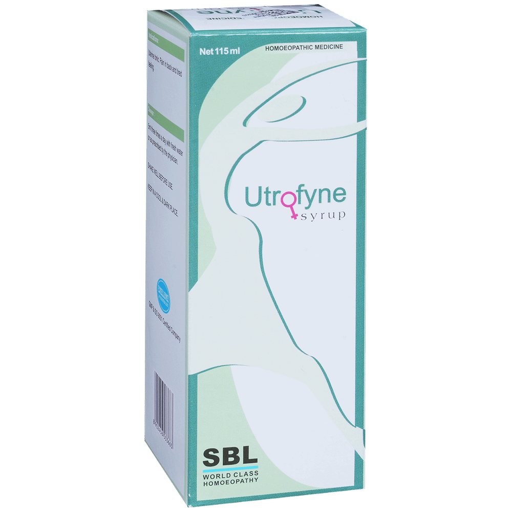 SBL Utrofyne Syrup bottle of 115 ml Syrup SBL Utrofyne Syrup bottle of 115 ml Syrup