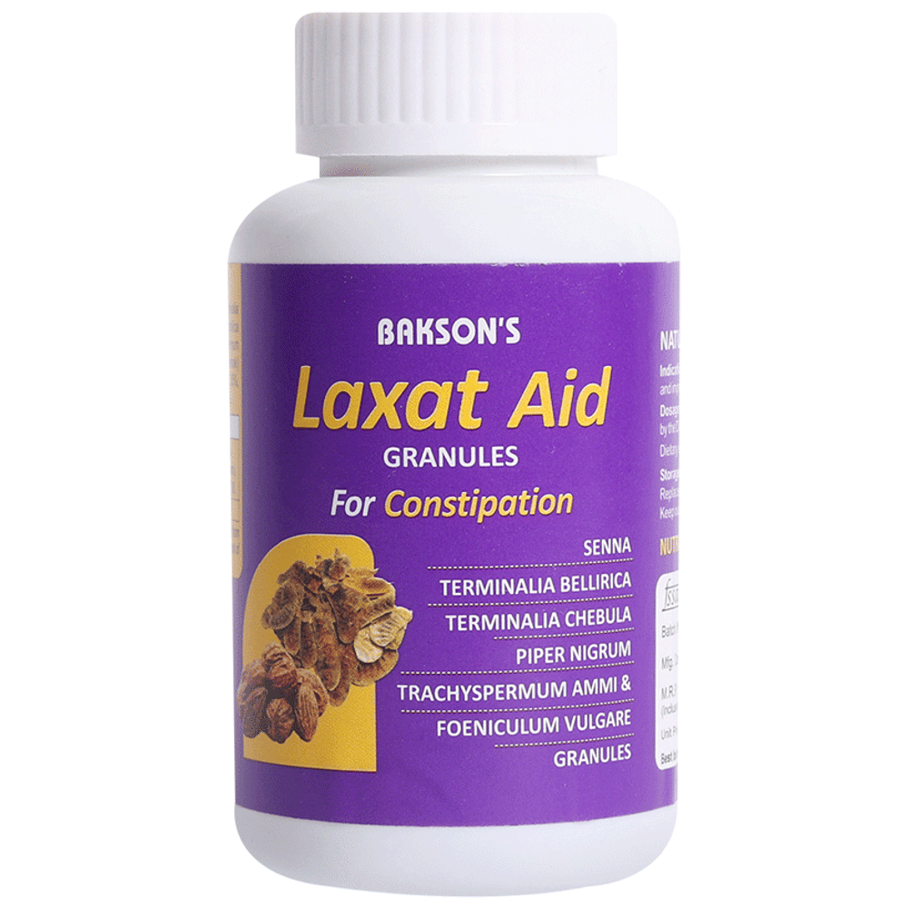 Bakson's Laxat Aid Granules bottle of 90 gm Granules
