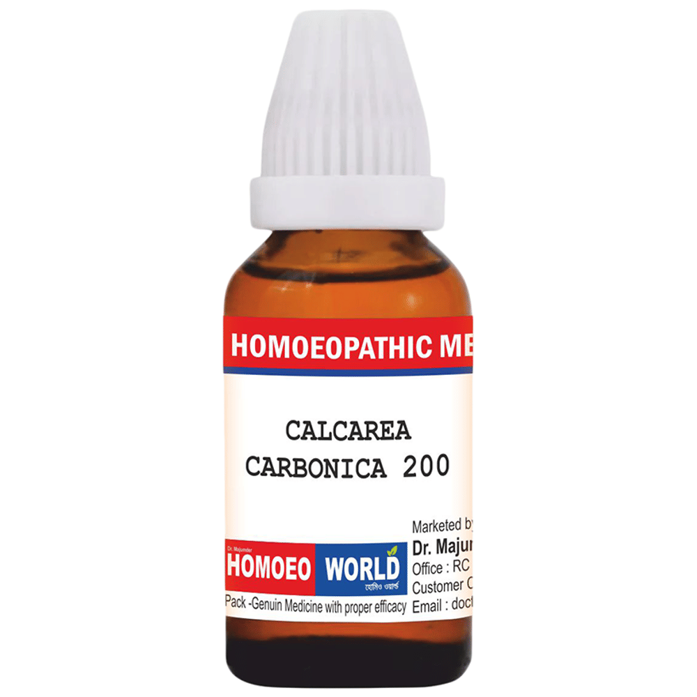 Dr. Majumder Homeo World Calcarea Carbonica Dilution (30ml Each) 200 CH combo pack of 2 Packs