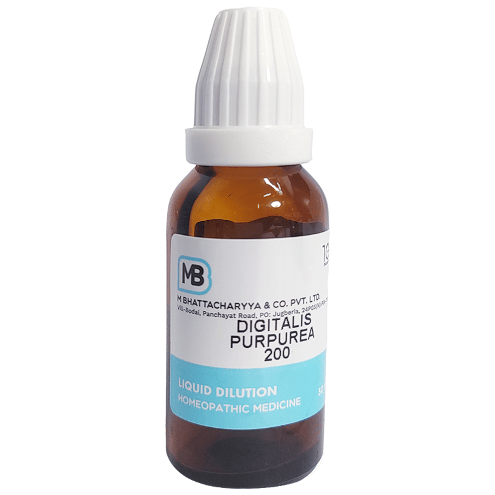 MB Digitalis Purpurea Dilution 200 bottle of 30 ml Dilution MB Digitalis Purpurea Dilution 200 bottle of 30 ml Dilution