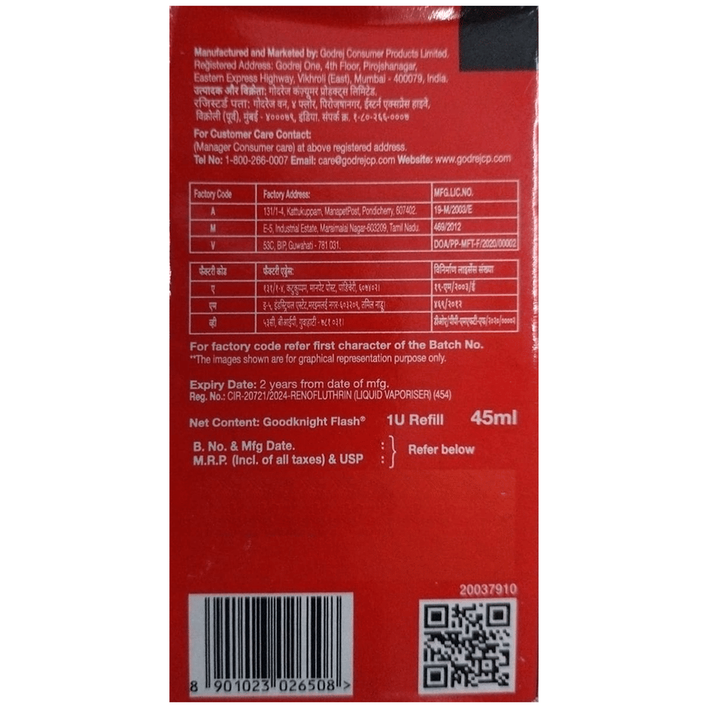 Good Knight Flash Liquid Vaporizer bottle of 45 ml Liquid