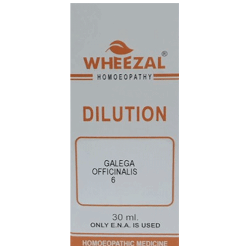 Wheezal Galega Officianalis Dilution 6 bottle of 30 ml Dilution