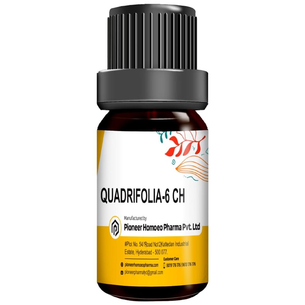 Pioneer Pharma Quadrifolia Globules Pellets Multidose Pills 6 CH bottle of 150 tablets