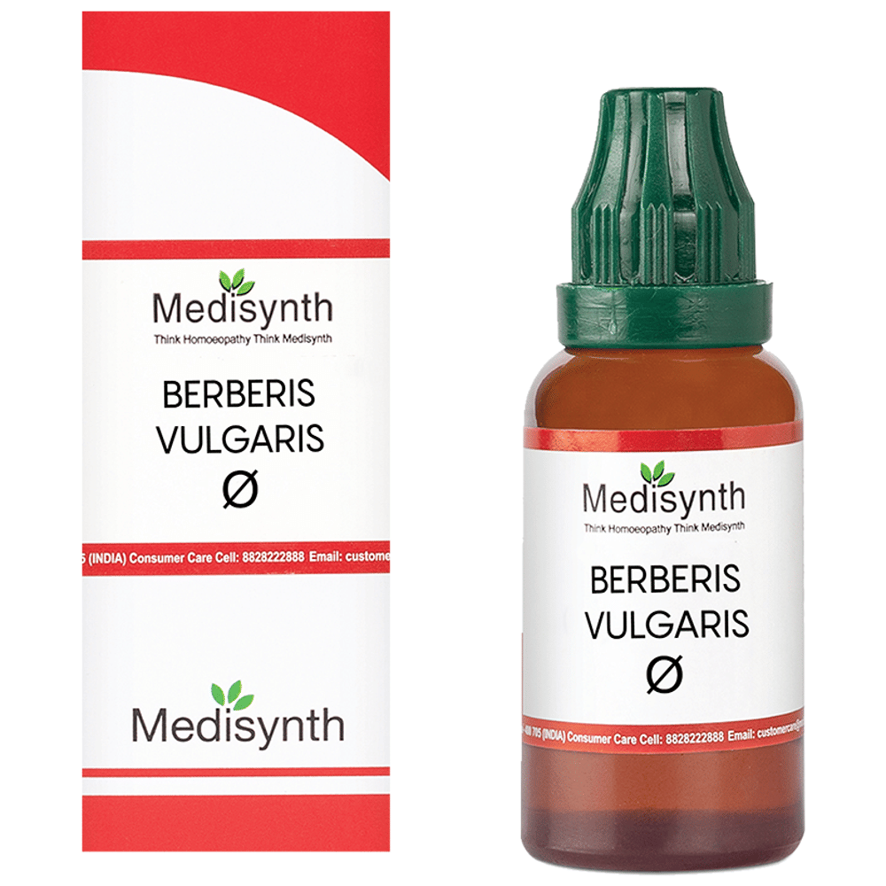 Medisynth Berberis Vulgaris Q bottle of 30 ml Mother Tincture Medisynth Berberis Vulgaris Q bottle of 30 ml Mother Tincture