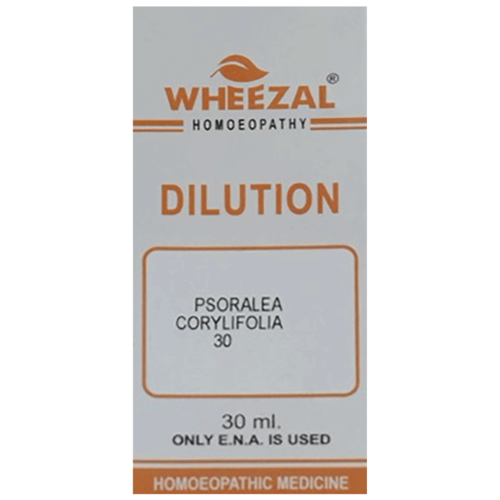 Wheezal Psoralea Cor. Dilution 30 bottle of 30 ml Dilution Wheezal Psoralea Cor. Dilution 30 bottle of 30 ml Dilution