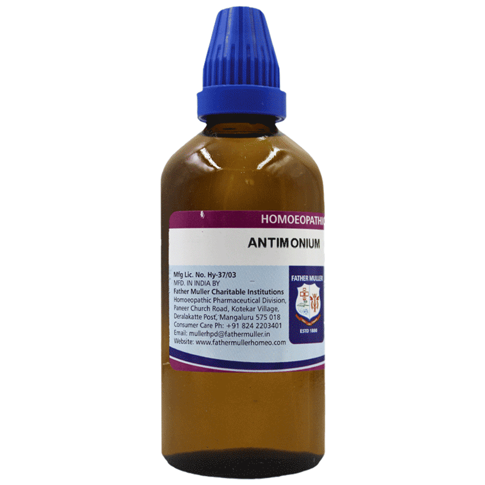Father Muller Antimonium Crudum Drop 10M bottle of 100 ml Drop