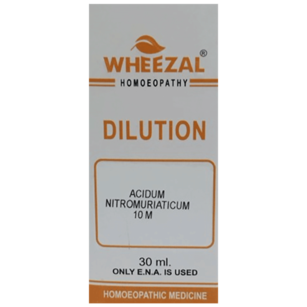 Wheezal Acidum Nitro Mur. Dilution 10M bottle of 30 ml Dilution
