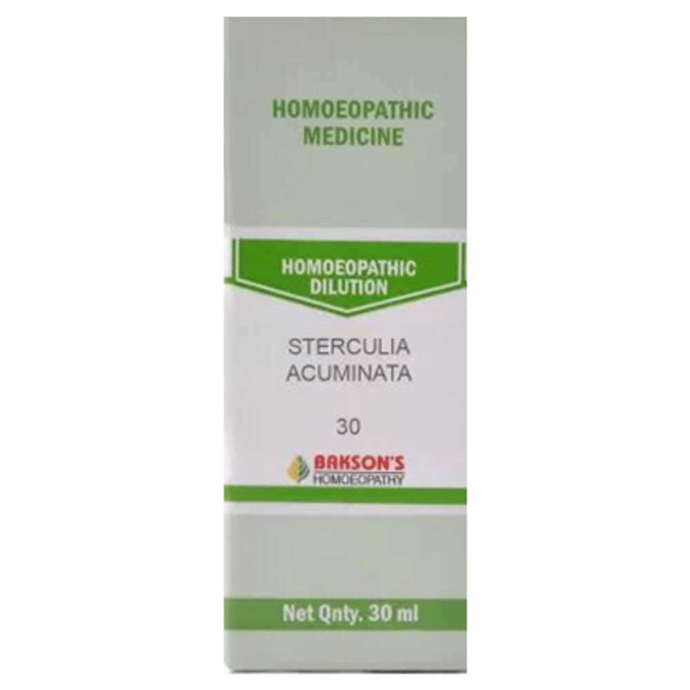 Bakson's Homeopathy Sterculia Acuminata Dilution 30 bottle of 30 ml Dilution