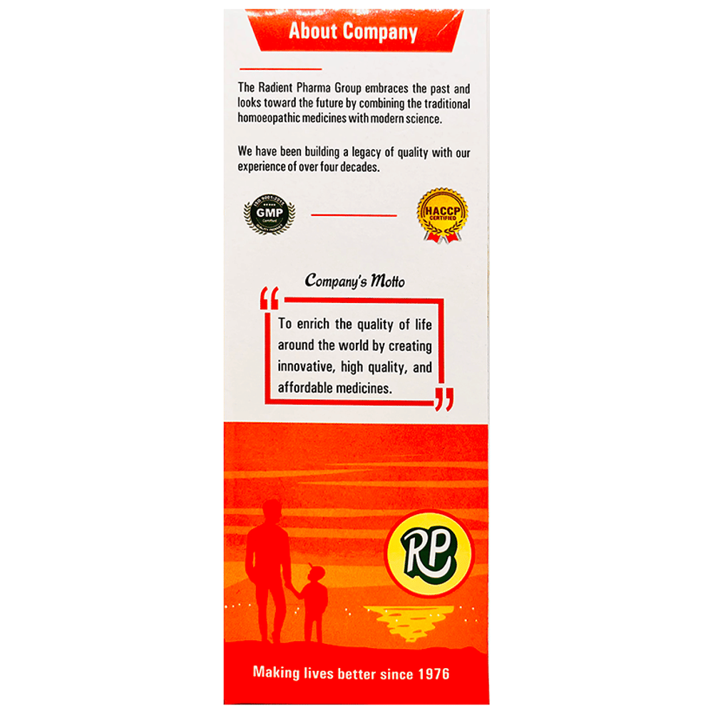 Radient Bankof Syrup Sugar Free bottle of 200 ml Syrup