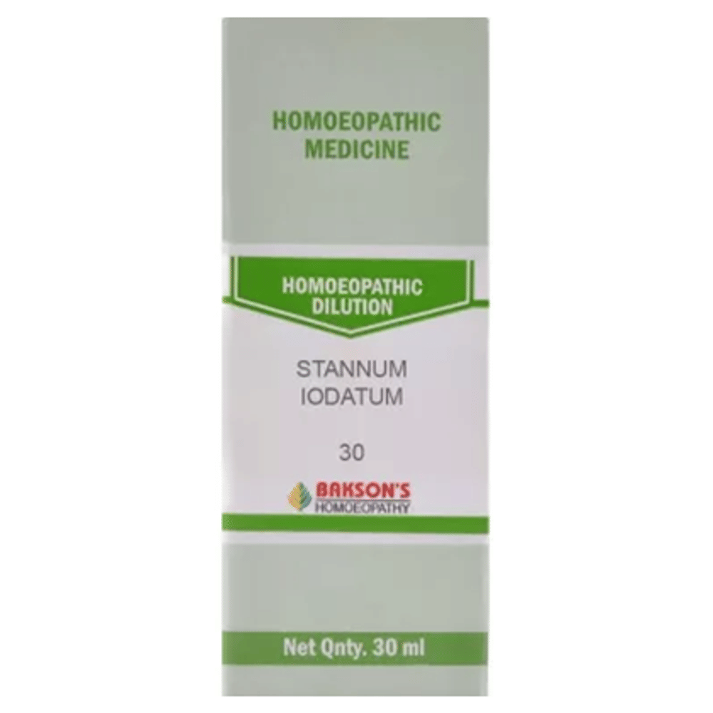 Bakson's Homeopathy Stannum Iodatum Dilution 30 bottle of 30 ml Dilution