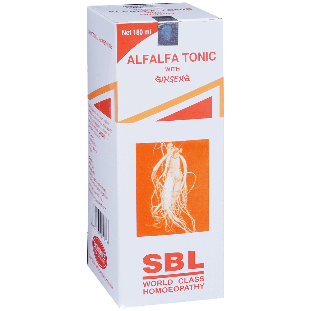 SBL Alfalfa Tonic with Ginseng bottle of 180 ml Tonic