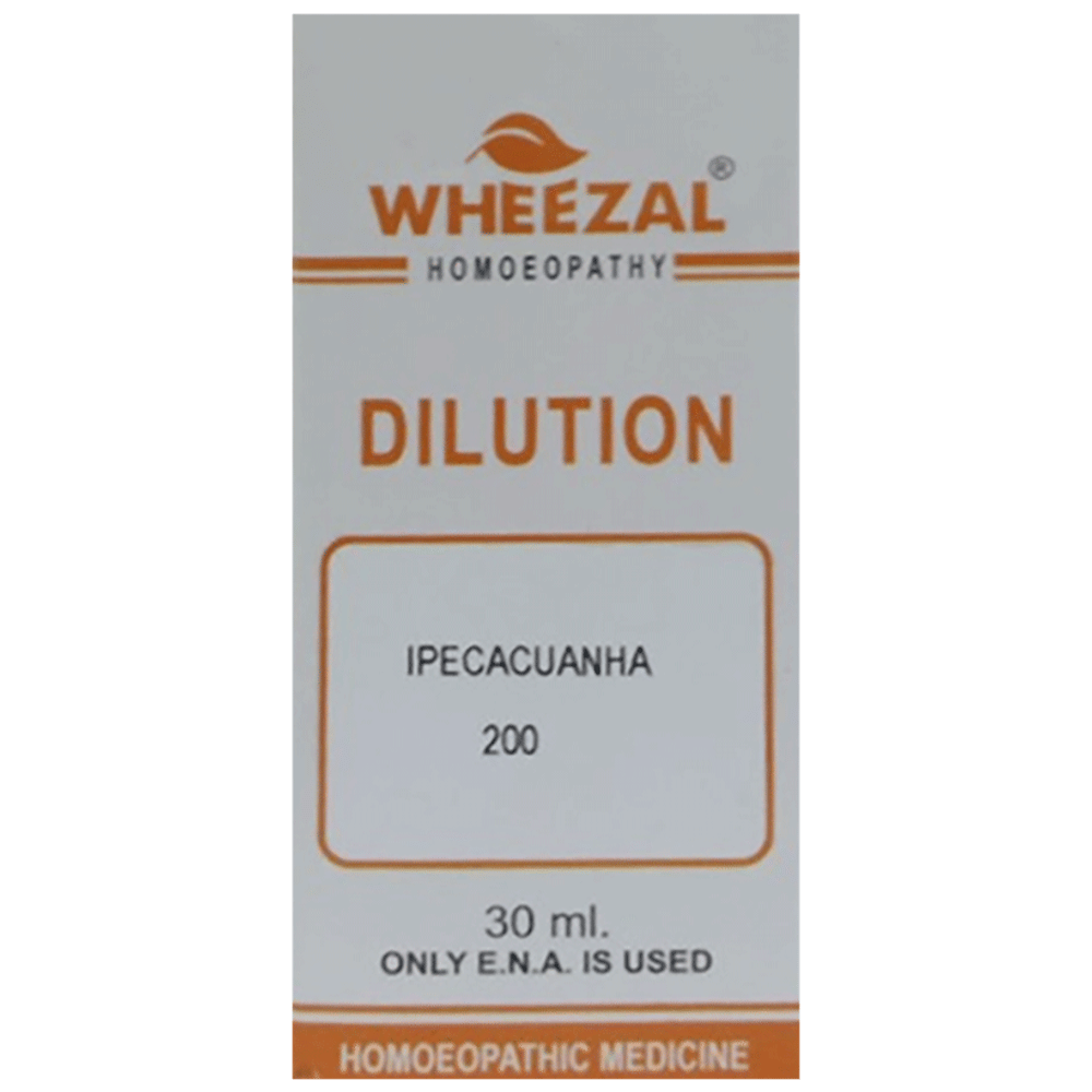 Wheezal Ipecacuanha Dilution 200 bottle of 30 ml Dilution