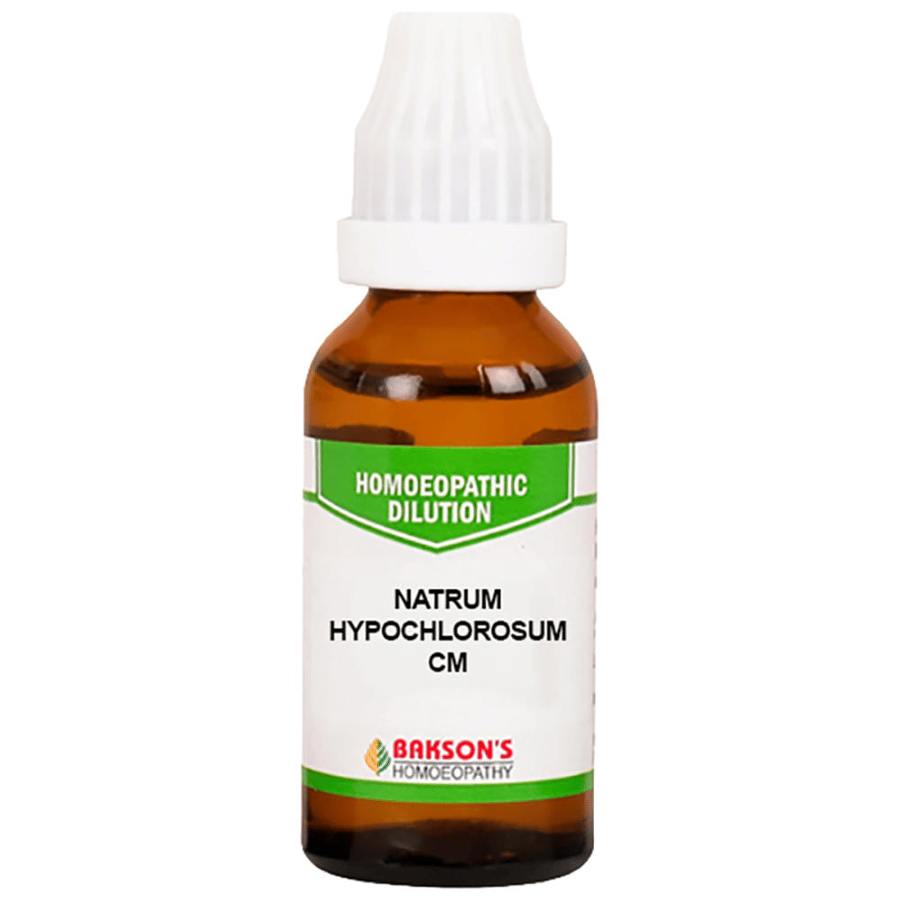 Bakson's Homeopathy Natrum Hypochlorosum Dilution CM bottle of 30 ml Dilution